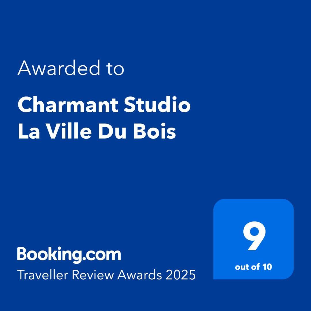 Charmant Studio La Ville Du Bois Bagian luar foto